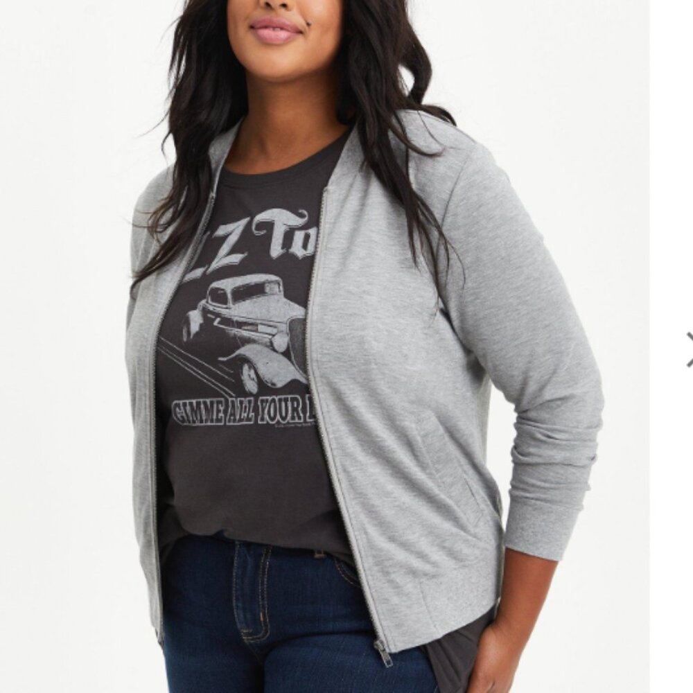 Torrid Ponte Bomber Jacket Plus Size 5X